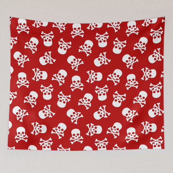 Item preview, Red Skull Seamless Pattern designed and sold by OEKAKIYASAN.