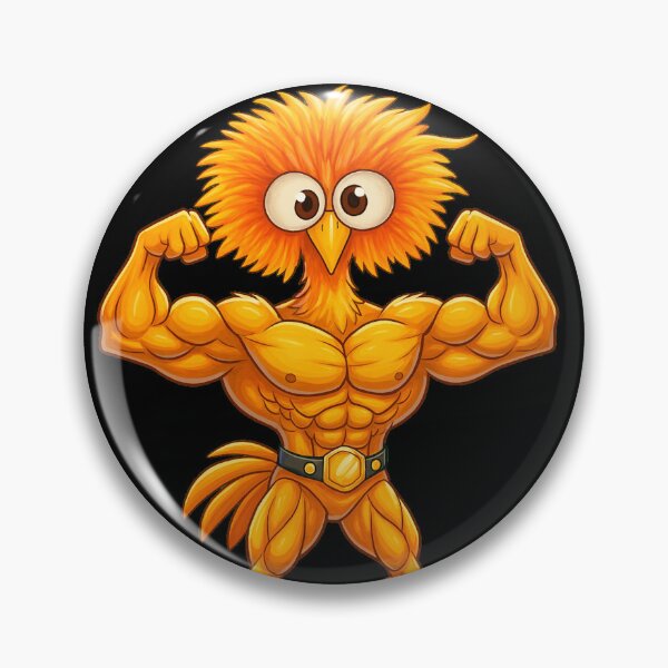 Item preview, No Excuses Bird – Muscle Fitness Design - Gym Bird Cartoon - Bodybuilding Birdi designed and sold by smallbirdart.