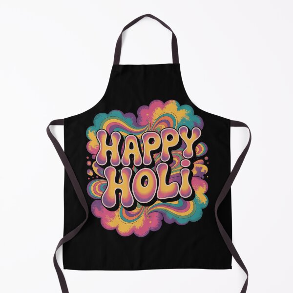 Item preview, Happy Holi Shirt | Psychedelic Swirl Rainbow Cloud Groovy Bubble Letter Festival of Colors Spring Tee designed and sold by DarylWelsh2024.