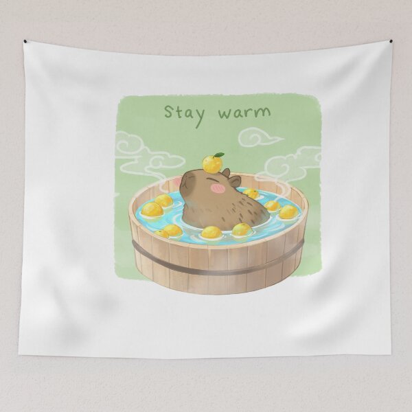 Aperçu de l'œuvre Reste au chaud, Capybara créée et vendue par Twelvecloth.