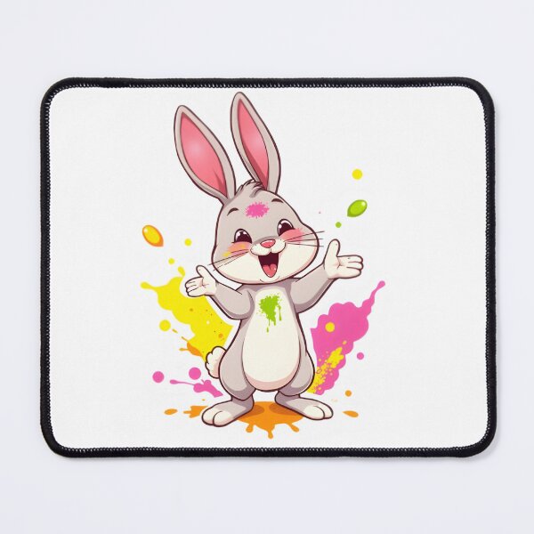 Item preview, Holi Bunny – Pink & Yellow Bliss designed and sold by Teewave-Ashish.