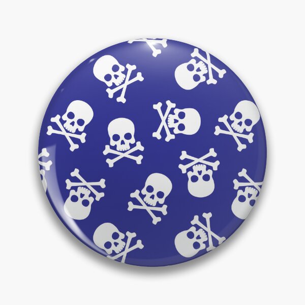Item preview, Blue Skull Seamless Pattern designed and sold by OEKAKIYASAN.
