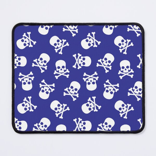Item preview, Blue Skull Seamless Pattern designed and sold by OEKAKIYASAN.