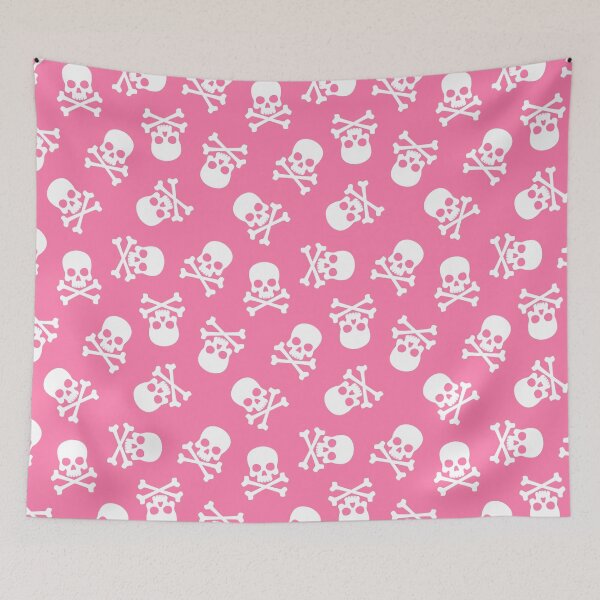 Item preview, Pink Skull Seamless Pattern designed and sold by OEKAKIYASAN.