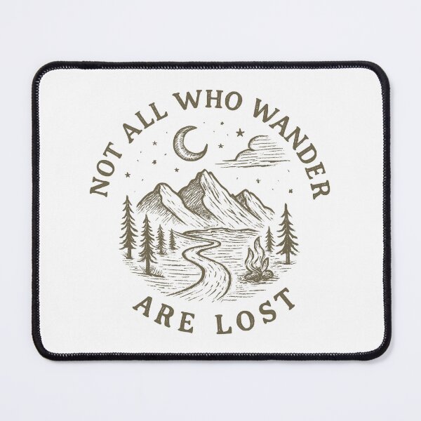 Item preview, Not All Who Wander Are Lost Vintage Adventure Camping Design designed and sold by Shopeon Designs.