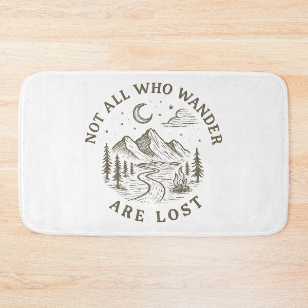 Item preview, Not All Who Wander Are Lost Vintage Adventure Camping Design designed and sold by Shopeon Designs.