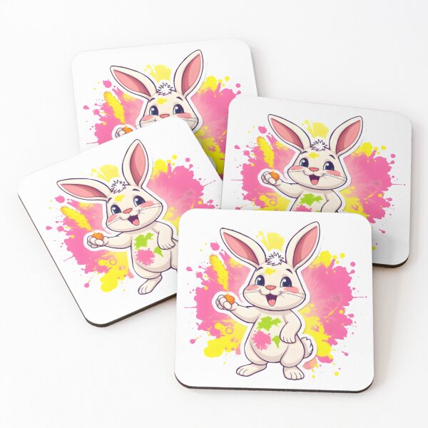 Item preview, Holi Bunny – Orange & Pink Fun designed and sold by Teewave-Ashish.