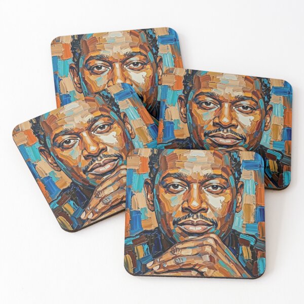 Item preview, The Velvet Voice: Luther Vandross Prismatic Impasto Portrait designed and sold by Art's Diner.