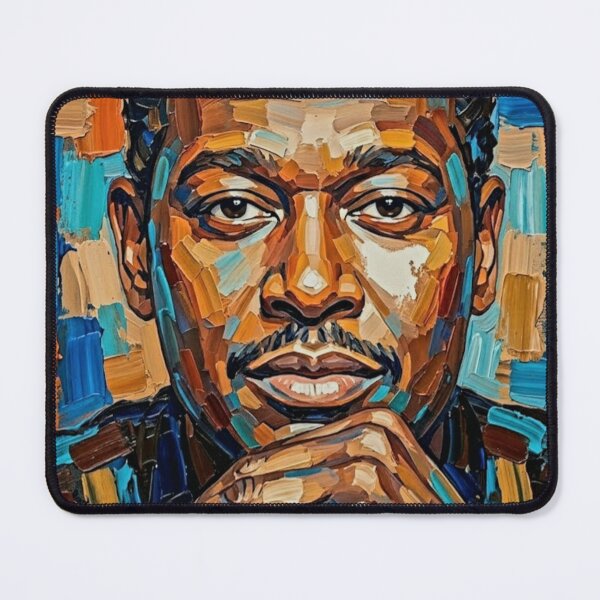 Item preview, The Velvet Voice: Luther Vandross Prismatic Impasto Portrait designed and sold by Art's Diner.