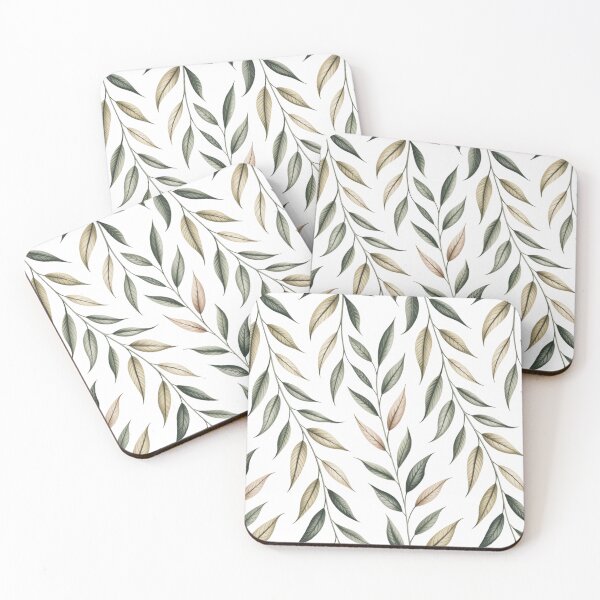 Item preview, White Sage Vertical Leaf Seamless Pattern On designed and sold by DesigntshirtWB.