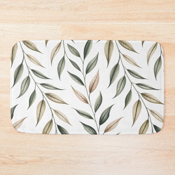 Item preview, White Sage Vertical Leaf Seamless Pattern On designed and sold by DesigntshirtWB.