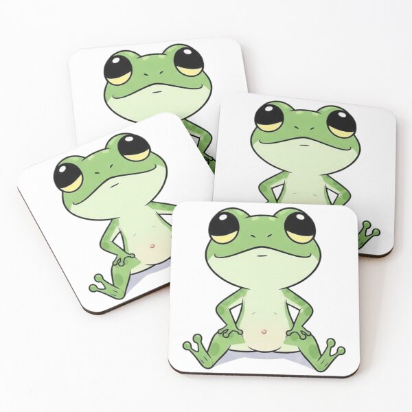 Item preview, Illustration Collection: Funny Anthropomorphic Frog – Kawaii Style designed and sold by Tw1nsAIArt.