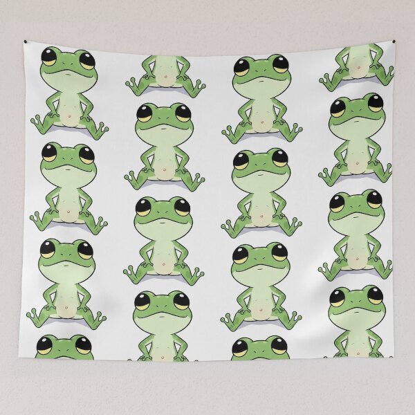 Item preview, Illustration Collection: Funny Anthropomorphic Frog – Kawaii Style designed and sold by Tw1nsAIArt.