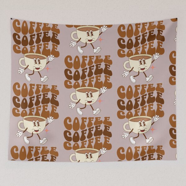 Item preview, Vintage Cute Caffeine Design designed and sold by Bea May Bombshell Studio.