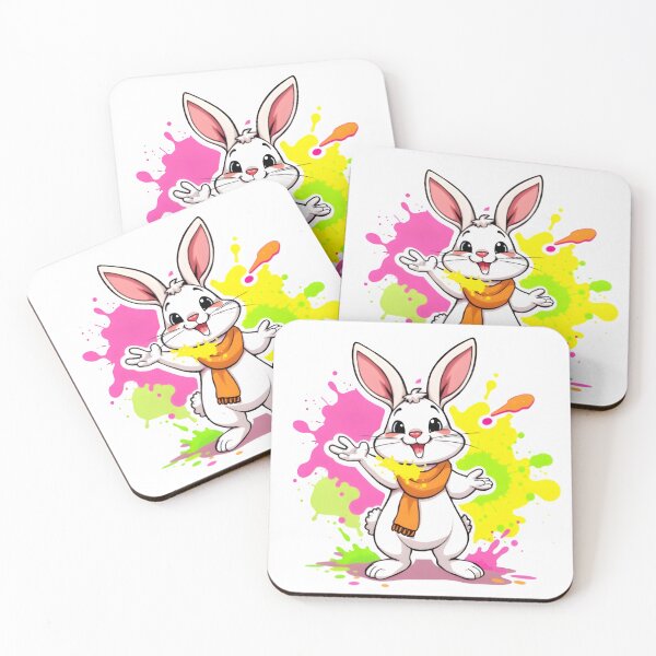 Item preview, Holi Bunny – Yellow & Green Joy designed and sold by Teewave-Ashish.