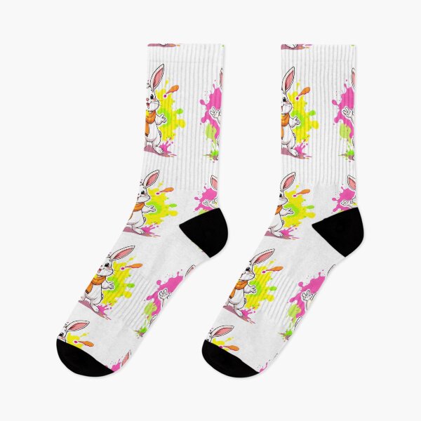 Item preview, Holi Bunny – Yellow & Green Joy designed and sold by Teewave-Ashish.