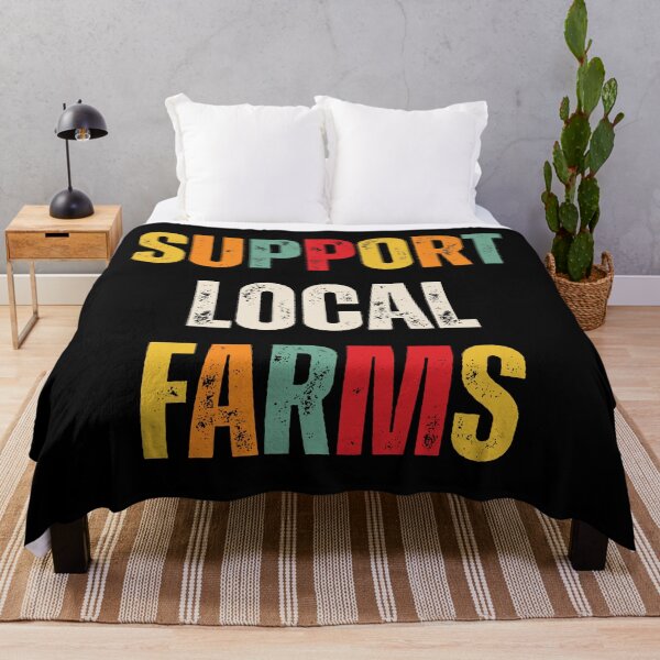 Item preview, Support Local Farms Shirt – Farmers Market Tee, Rustic Vintage Farm Graphic, Local Food Lover Gift designed and sold by gomofo1974.