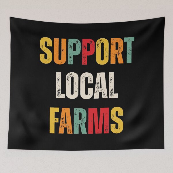 Item preview, Support Local Farms Shirt – Farmers Market Tee, Rustic Vintage Farm Graphic, Local Food Lover Gift designed and sold by gomofo1974.