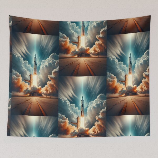 Item preview, Saturn V Launch designed and sold by RobertMartinArt.