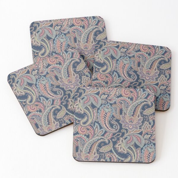 Item preview, Vintage Navy Paisley Pattern – Elegant Ornamental Floral Design designed and sold by Ruchika413.