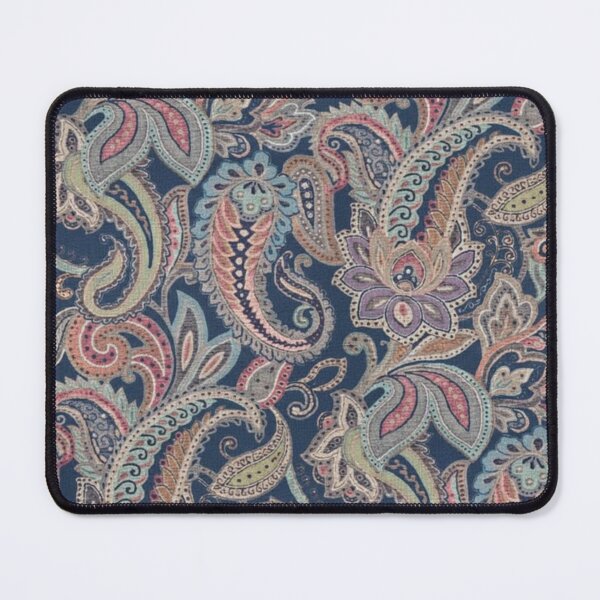 Item preview, Vintage Navy Paisley Pattern – Elegant Ornamental Floral Design designed and sold by Ruchika413.