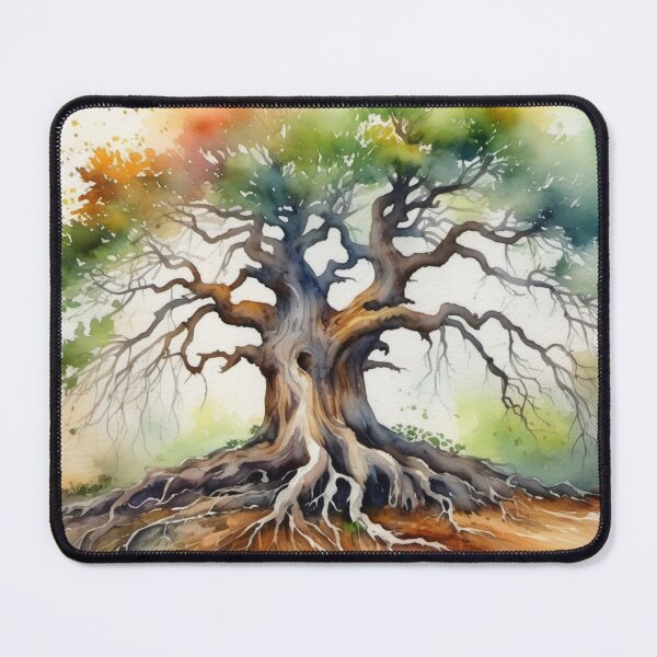 Item preview, Old oak tree with roots designed and sold by Kraftbaum.