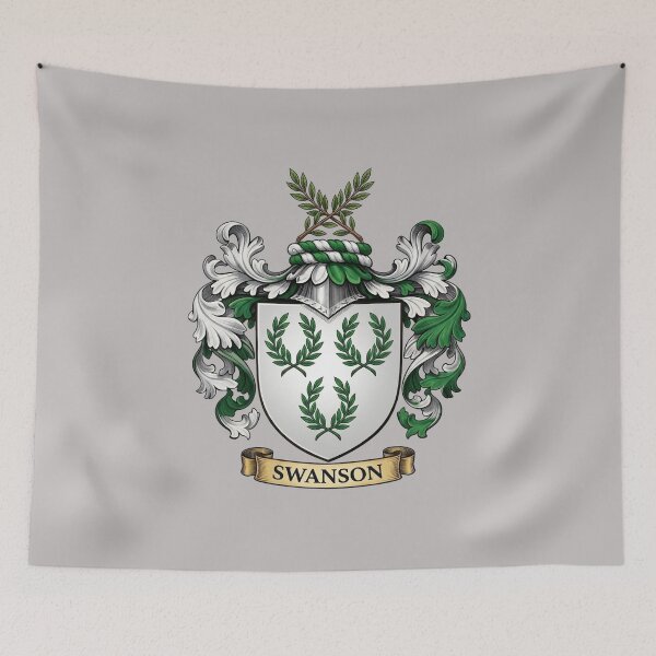 Item preview, The Swanson Family Coat of Arms designed and sold by BagTown Clans.