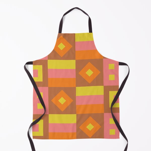 Item preview, retro-inspired squares and diamonds on checkered background designed and sold by Sheridanlongdog.