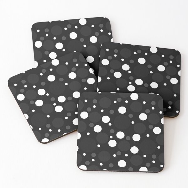 Item preview, Abstract Random Dark Grey, Light Grey and White Polka Dots  designed and sold by POLKAIWERX.