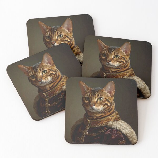 Item preview, Royal Bengal Cat Renaissance Portrait designed and sold by Rutvain.