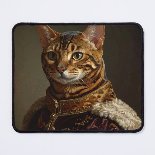 Item preview, Royal Bengal Cat Renaissance Portrait designed and sold by Rutvain.