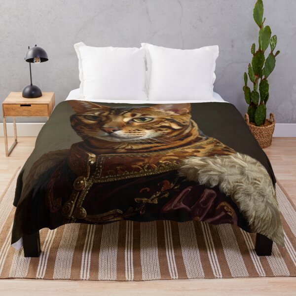 Item preview, Royal Bengal Cat Renaissance Portrait designed and sold by Rutvain.