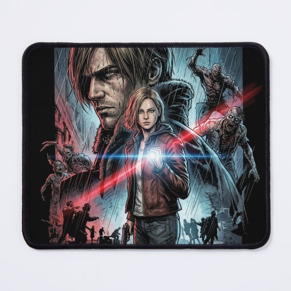 Item preview, Resident Evil Requiem Leon S Kennedy Grace Ashcroft Style Poster Zombie Remake Survival Horror Poster designed and sold by Senpaiwaves.