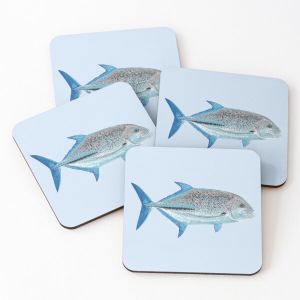 Item preview, BLUEFIN TREVALLY-Caranx melampygus designed and sold by BEATRIZ ABAITUA.