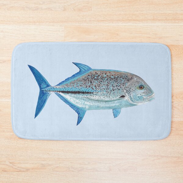 Item preview, BLUEFIN TREVALLY-Caranx melampygus designed and sold by BEATRIZ ABAITUA.