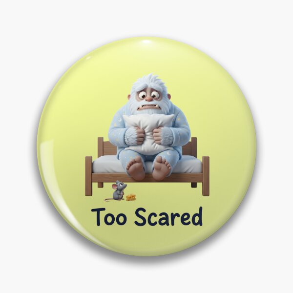 Item preview, Too Scared Yeti T-Shirt | Funny Bigfoot Mouse Tee - Gift for Yeti Fans designed and sold by CryptoCactus.
