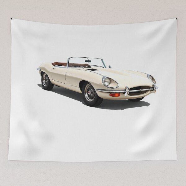 Item preview, Jaguar E-Type Roadster — Art Print designed and sold by DoaGarage.