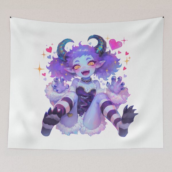 Item preview, Pastel Goth Chibi Demon Girl designed and sold by bubblegoth.