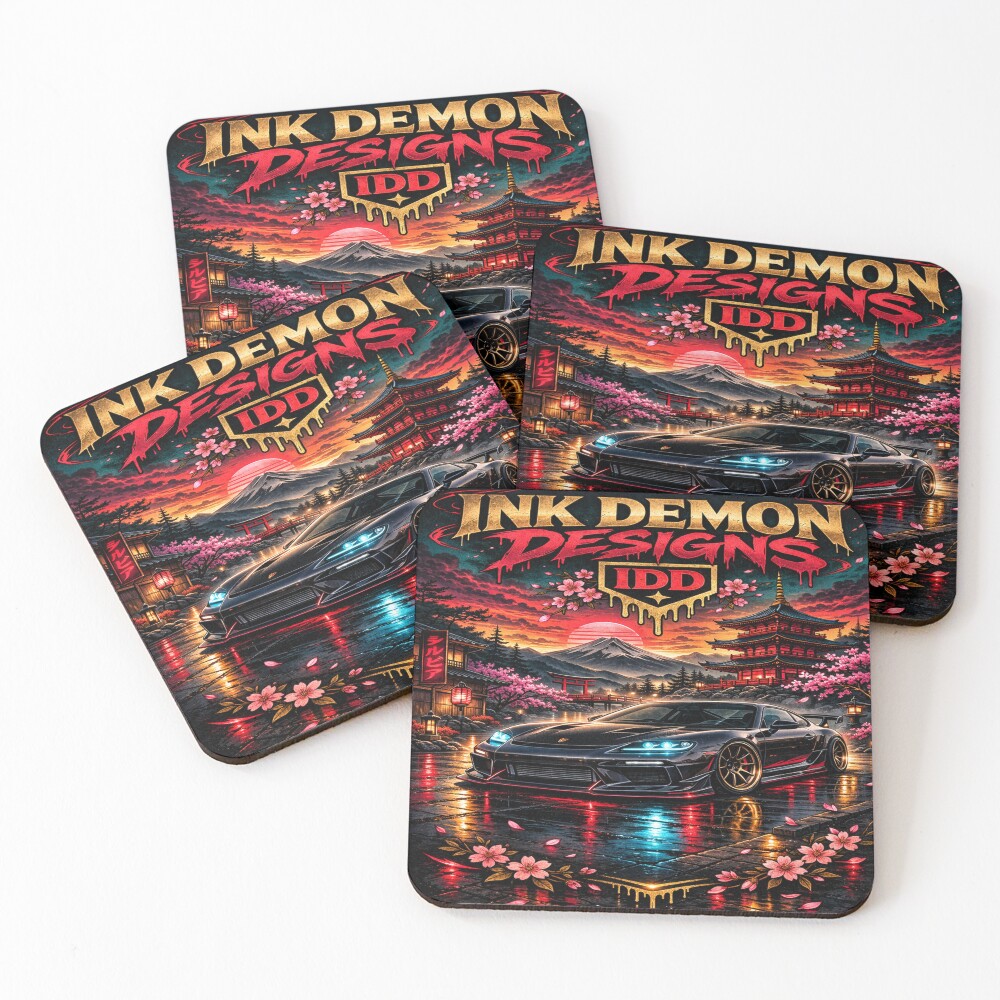 Item preview, Coasters (Set of 4) designed and sold by InkDemonDesigns.