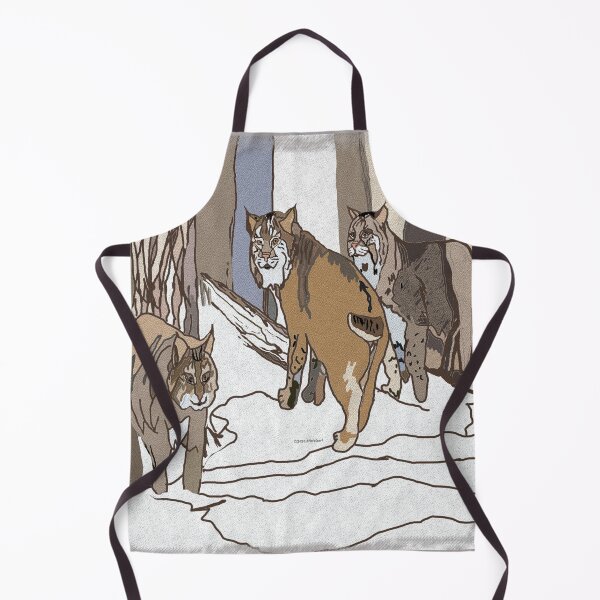 Item preview, Three Bobcats in the Snowy Woods designed and sold by kristalcurt.