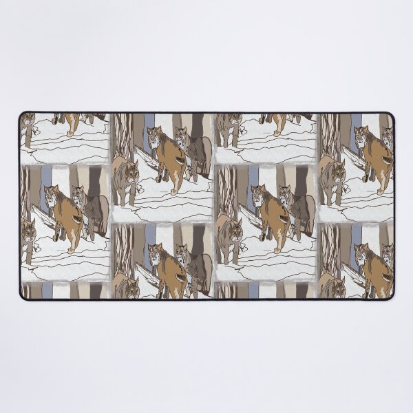 Item preview, Three Bobcats in the Snowy Woods designed and sold by kristalcurt.
