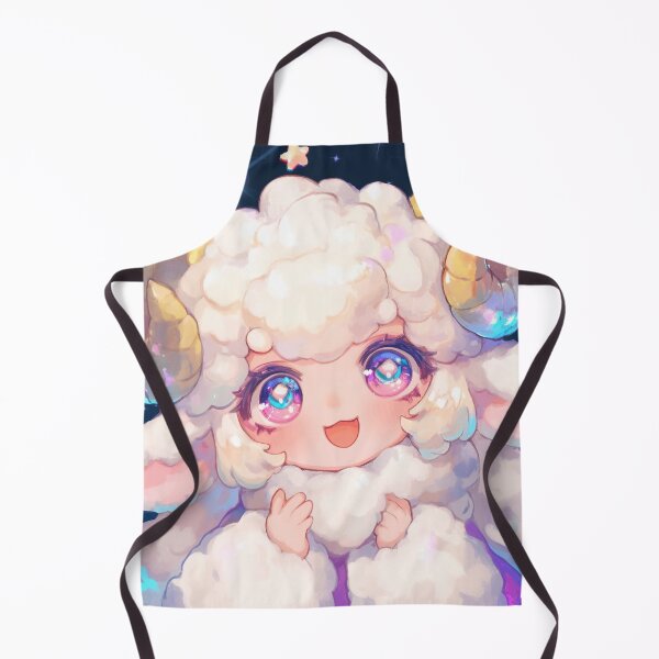 Item preview, Kawaii Aries Ram Under Starry Sky designed and sold by bubblegoth.