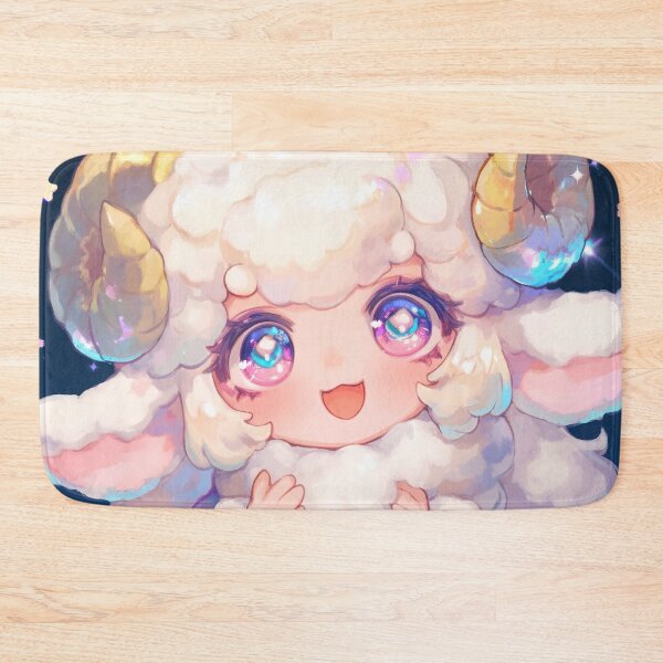 Item preview, Kawaii Aries Ram Under Starry Sky designed and sold by bubblegoth.