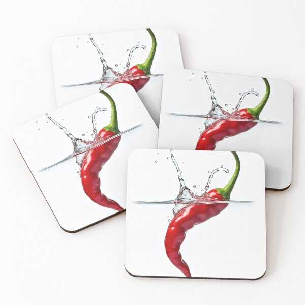 Item preview, Red chili in water splash design designed and sold by drizzd.