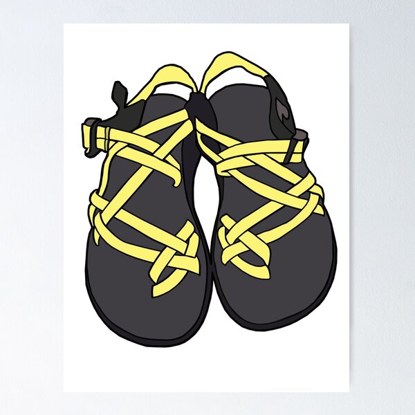 Yellow discount chaco sandals