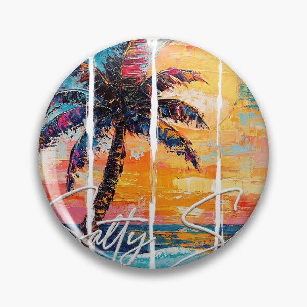 Item preview, Salty Soul | Tropical Palm Tree Sunset Art designed and sold by Shopeon Designs.