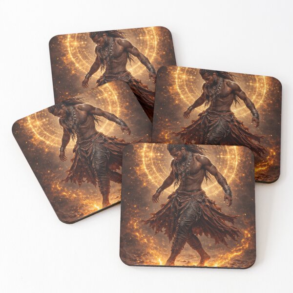 Item preview, Emberborn Afro-Futuristic Arcane Warrior designed and sold by HarshArtPalette.