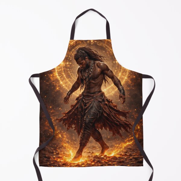 Item preview, Emberborn Afro-Futuristic Arcane Warrior designed and sold by HarshArtPalette.