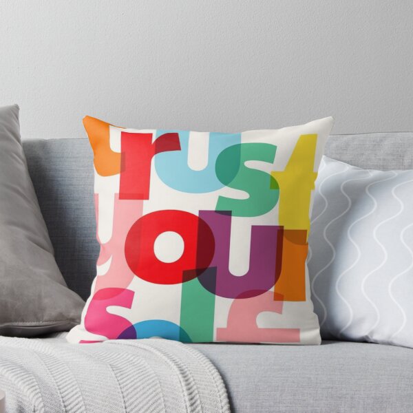 Item preview, Trust Yourself Colorful Overlapping Modern Typography Art designed and sold by DESIGN DIMENSION .