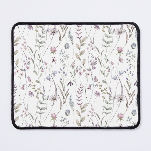 Item preview, Soft Botanical Floral - white mauve designed and sold by Elena Ivan - Papadopoulou.